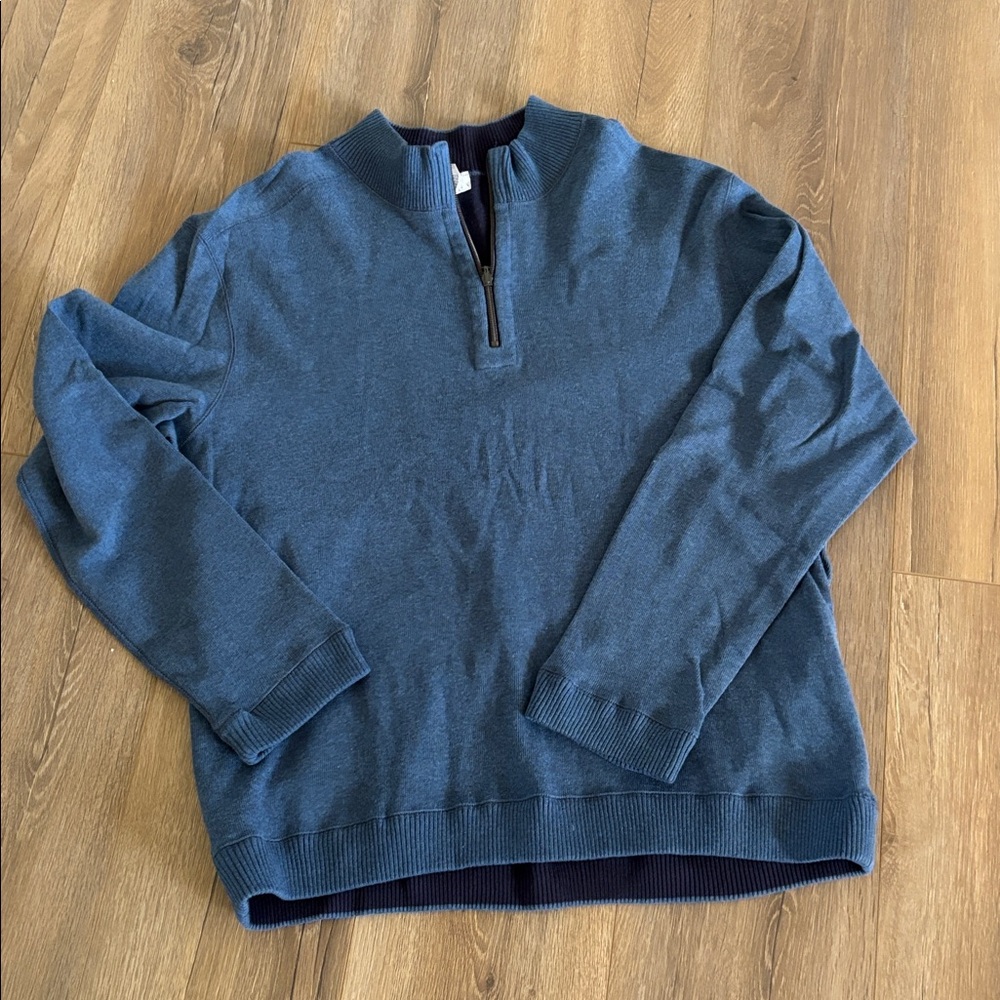 Gander Mountain Guide Series Navy and Light Blue Quarter-Zip